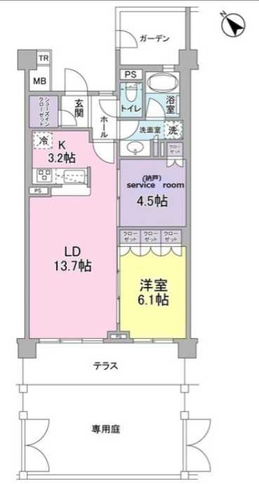 ブローテ大倉山の間取り