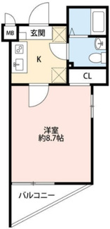 【間取り】 | ヒルズ子安町 | 間取りです。