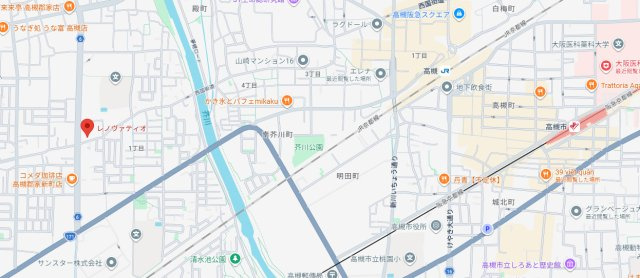 レノヴァティオの地図|写真は同マンション別部屋