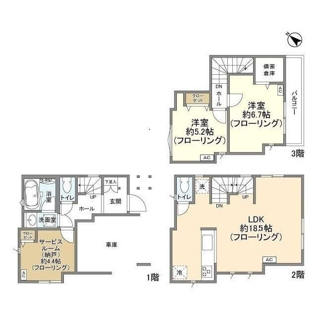コレット新川崎の間取り