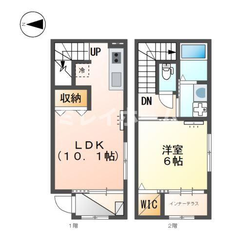 メゾネット南馬込の間取り