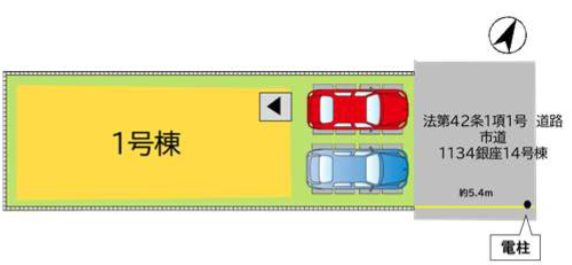 北九州市戸畑区銀座２丁目の新築一戸建の間取り