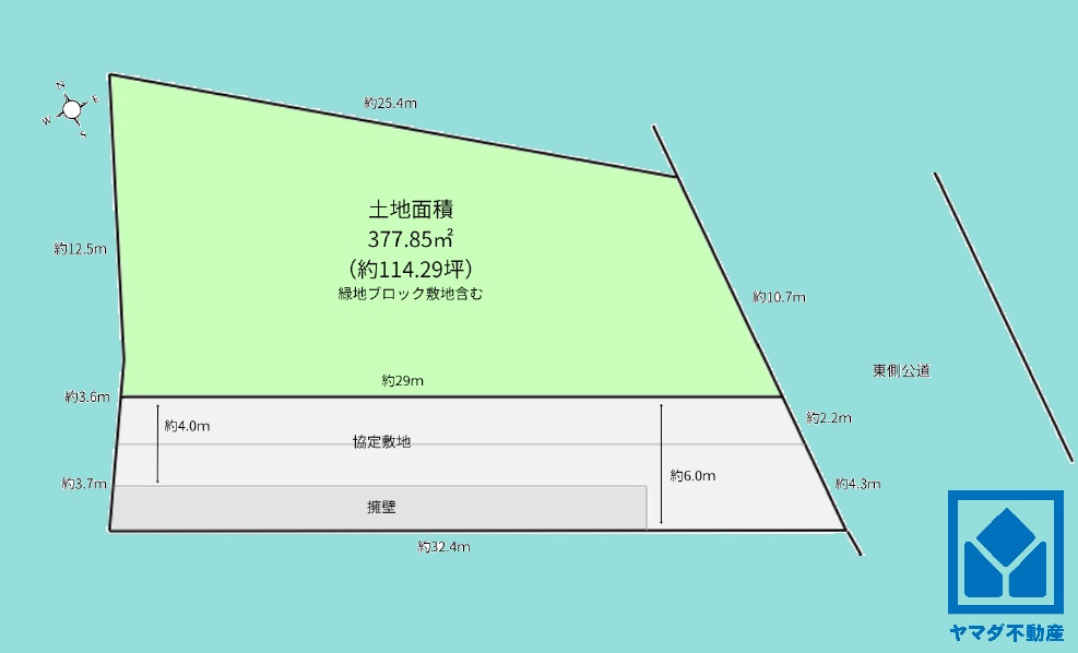 西宮市北名次町　の土地図
