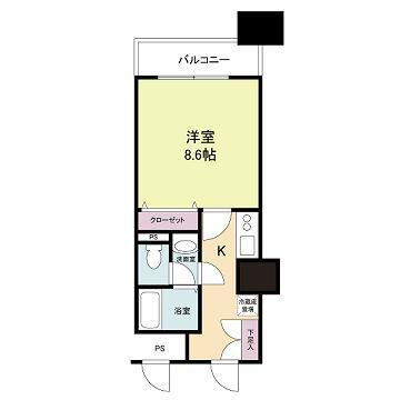メゾン・ド・ヴィレ大阪城公園前の間取り