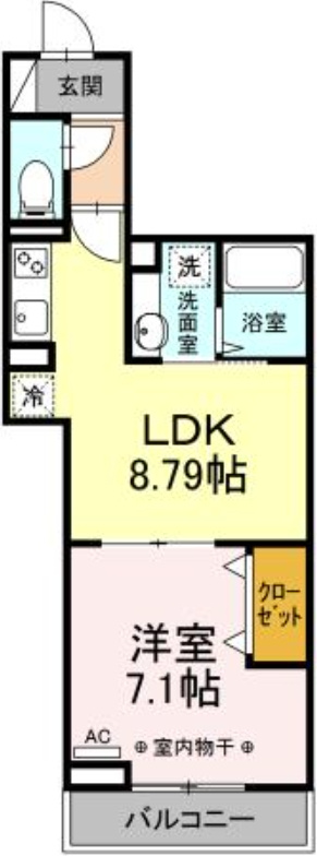 アヴァンス東大泉Aの間取り