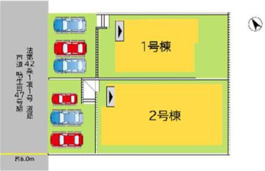 北九州市若松区鴨生田２丁目の新築一戸建の間取り