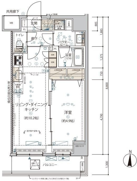 ARCOBALENO KINSHICHOの間取り