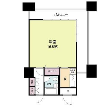 メゾン・ド・ヴィレ大阪城公園前の間取り