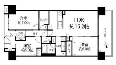 ミディオンソレイユレジデンスの間取り|新規リノベーションマンション。安心のアフターサービス保証付きですのでご購入後も安心して暮らせます。
