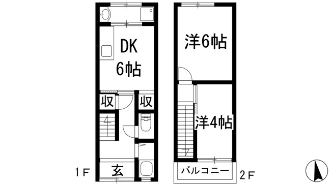 【間取り】 | 安倉西4丁目テラスハウス