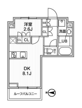 リテラス清澄白河の間取り