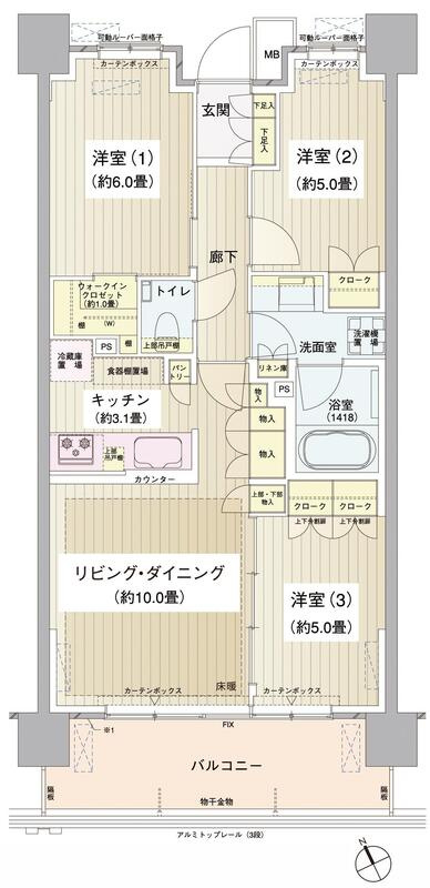 パークホームズ清澄白河の間取り