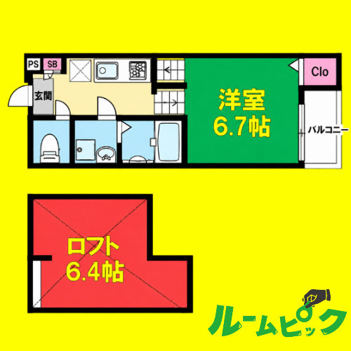 FAMILY  STAGE本笠寺　名古屋市賃貸　仲介手数料無料の間取り