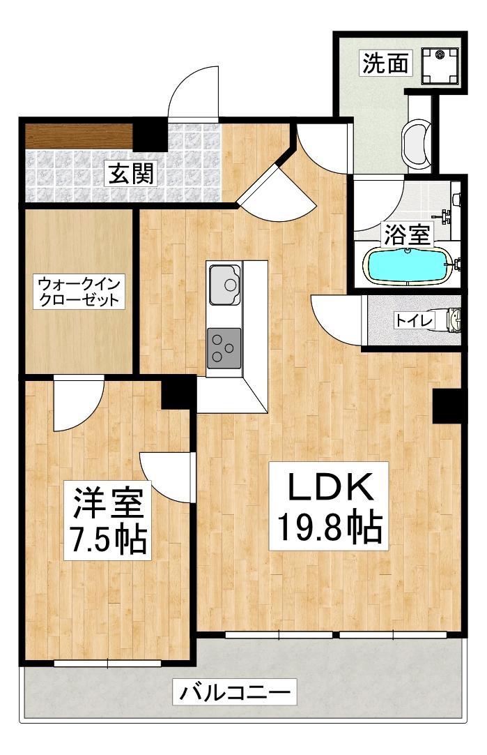 レジデンス向陽の間取り|※間取りが現況と異なる場合は現況を優先します※