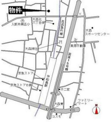 グレースガーデンⅡの地図