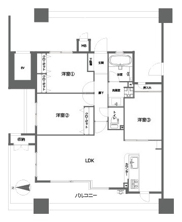 N・ヒューマインド高宮イクシアの間取り|間取り