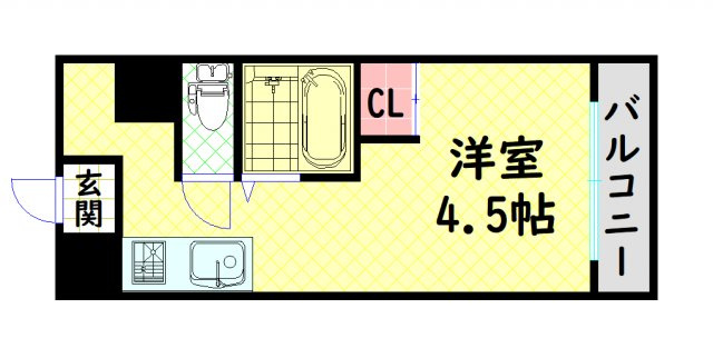 【間取り】 | 奥内阿波座駅前マンション