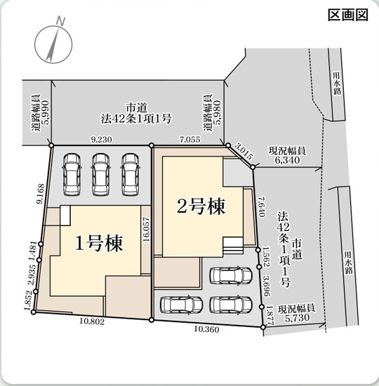 多賀城市新田Ⅳの区画図