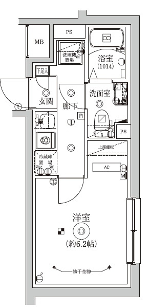 ベルシードステアー新中野の間取り