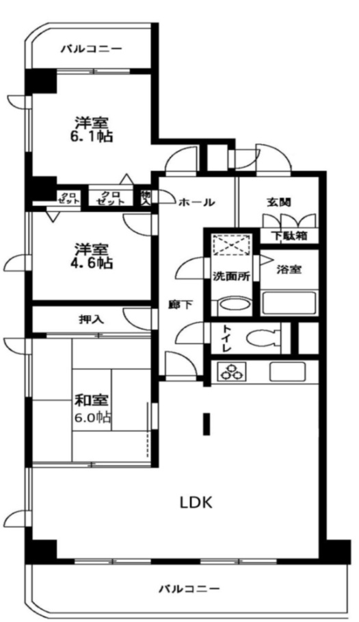 ルミエール六甲の間取り