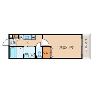 板橋区成増３丁目の賃貸マンションの間取り