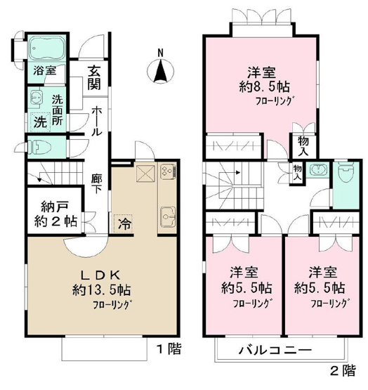 【間取り】 | 小山７丁目賃貸戸建