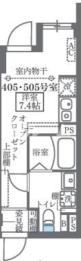 板橋区双葉町の賃貸マンションの間取り