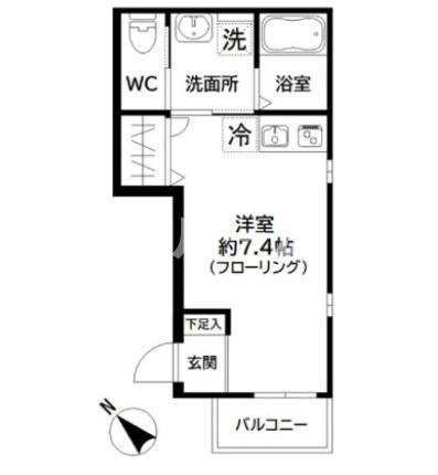 豊島区西巣鴨３丁目のアパートの間取り