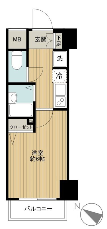豊島区池袋３丁目の賃貸マンションの間取り
