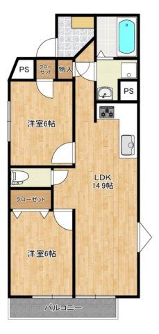 ダイヤモンド聖蹟の間取り