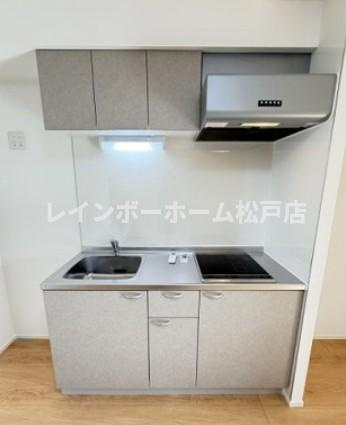 クオーレ我孫子Ⅰ仲介手数料（賃料の1.10ヵ月）の50％OFF対象物件！のキッチン|コンパクトなキッチンで掃除もラクラク