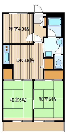 【間取り】 | 第2大泉グリーンハイツ