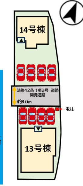 神埼郡吉野ヶ里町豆田の新築一戸建の区画図