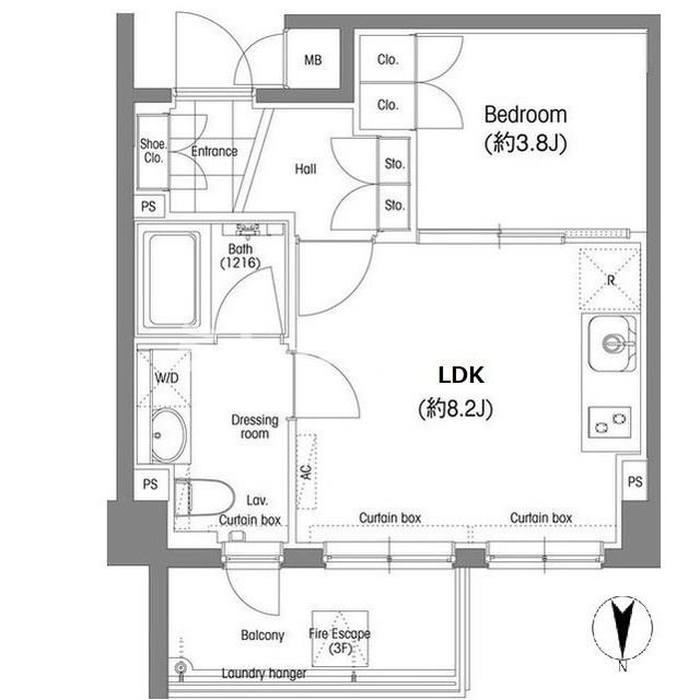 戸越銀座プレイスの間取り