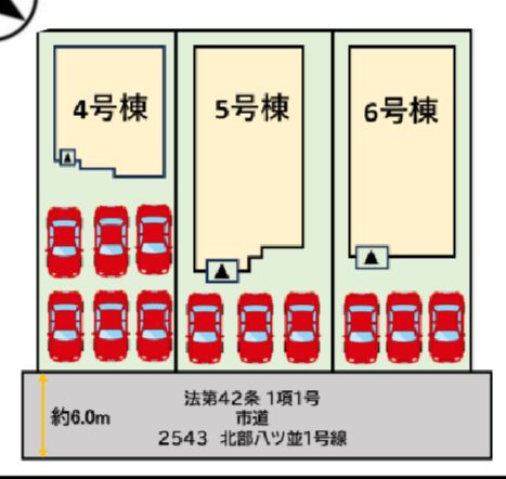 鳥栖市弥生が丘４丁目の新築一戸建の区画図