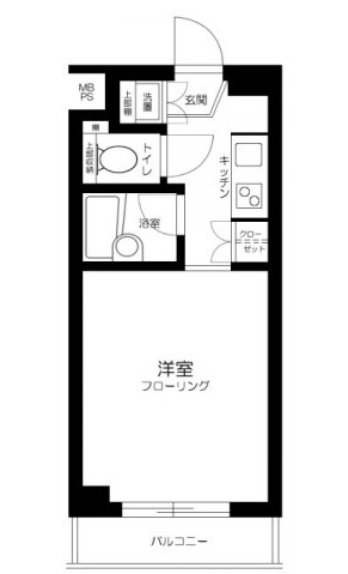 ルーブル早稲田参番館の間取り