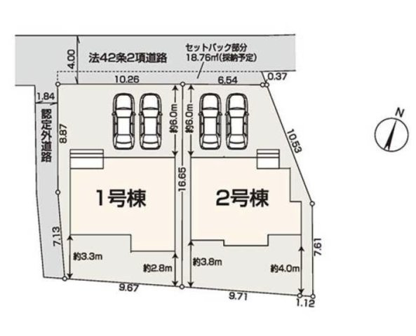 【区画図】 | 川越市笠幡第5　リーブルガーデン　新築戸建　全2棟　1号棟