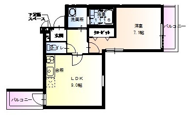フジパレス豊里2番館の間取り