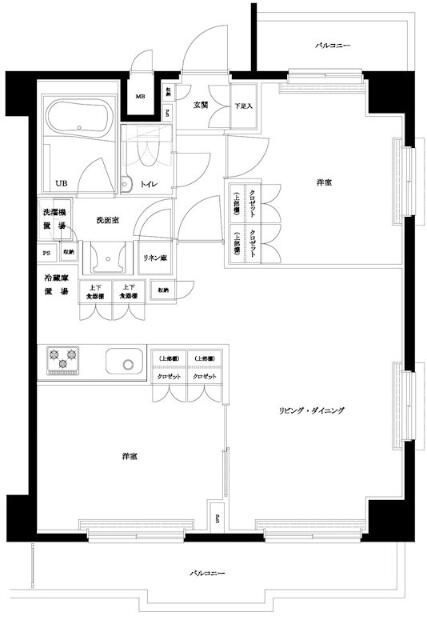 ルーブル王子本町の間取り|間取りです。