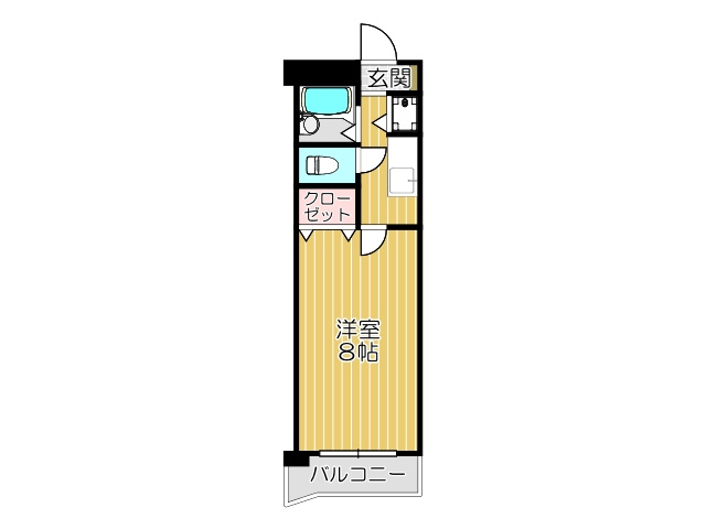 北九州市八幡西区八千代町の賃貸マンションの間取り