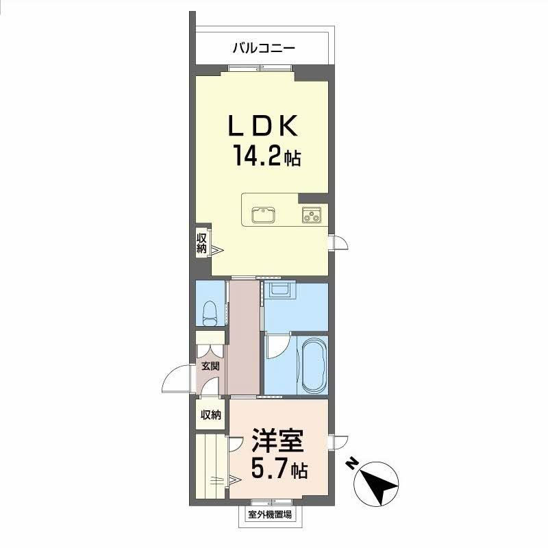 グランメゾン盛岡駅前Ⅱの間取り