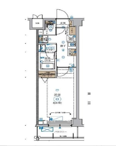 板橋区板橋４丁目の賃貸マンションの間取り