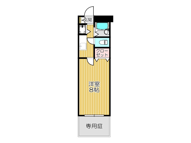 北九州市八幡西区八千代町の賃貸マンションの間取り