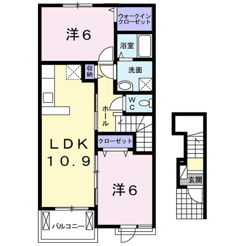 CASA二本松3の間取り