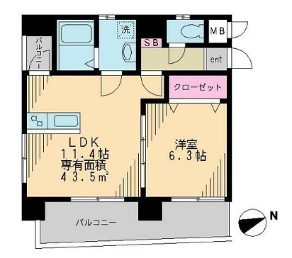 ベルウッド浅草の間取り