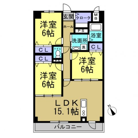 Lupinusの間取り