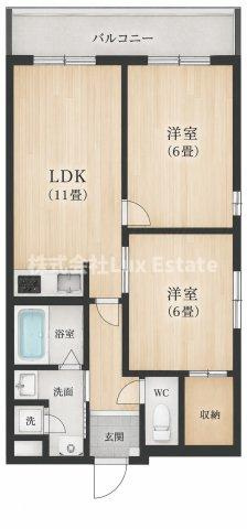 プラム九条の間取り