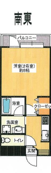 【間取り】 | ピアコーポラス七隈