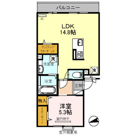 カーサ ルミノサ クワトロの間取り