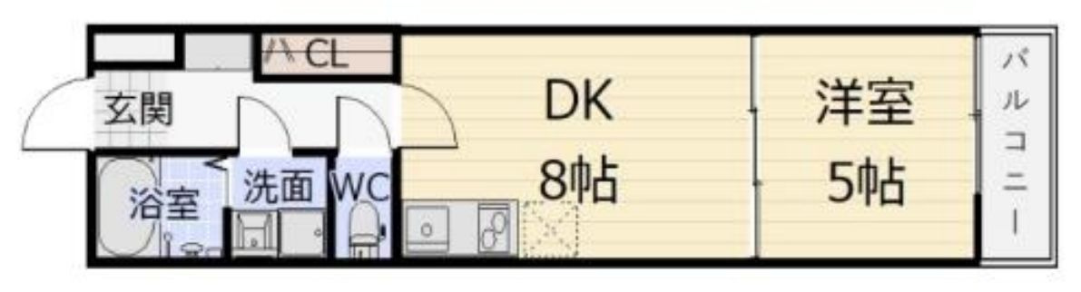 Door’s Sumizome（ドアーズ墨染）の間取り